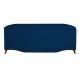 Calçadeira Recamier Baú Casal 140cm Greta Suede Azul Marinho - DS Estofados