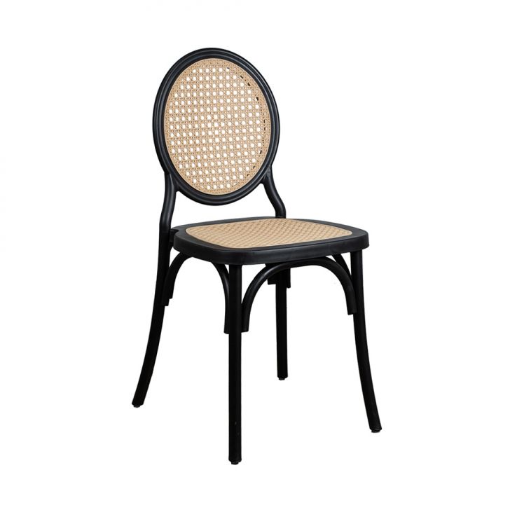 Cadeira Medalhão Preta