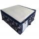 Caixa Organizadora de Toalha Tam M Nylon PVC Floral Az