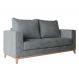 Sofá 2 Lugares Davos Linho Cotton Grafite
