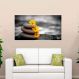 Painel Fotográfico Adesivo Rochas com flores amarelas- Medio 66x90cm