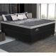 Cama Box Conjugado King com Colchão (193x72x203) Black Night Gazin CR35354 Preto/Cinza