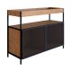 Buffet Bar York 2 PT Vermont e Preto