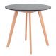 Mesa de jantar cozinha redonda Leda 80 cm Preto
