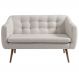 Sofa 2 Lug Pes Tauari 135 cm 7017 Linho Bege Dmobiliario