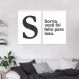 Quadro Letra S Frase Sorria 62x43 2-43x30 Caixa Branco
