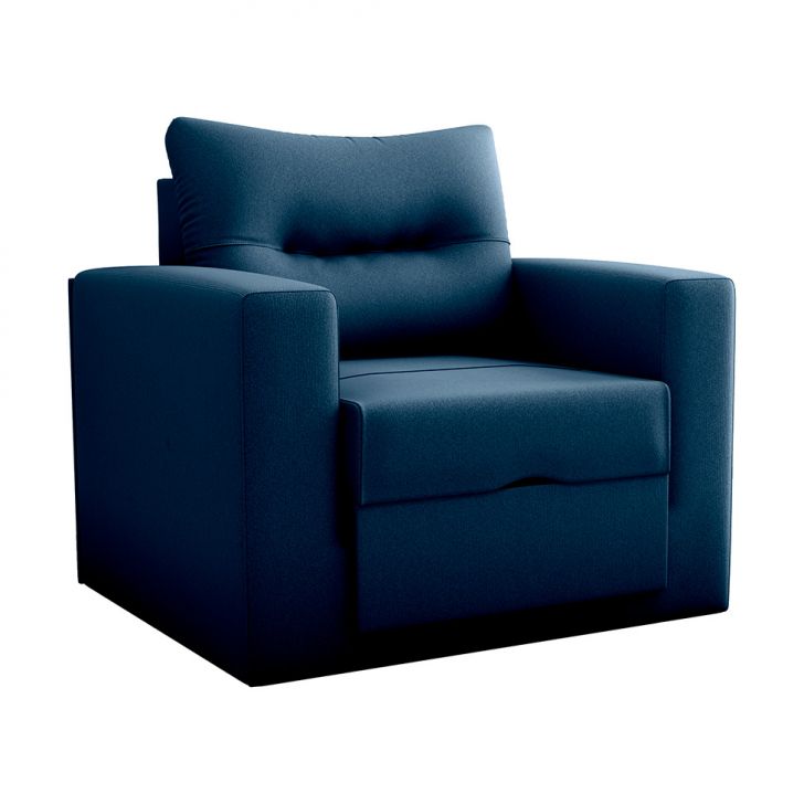 Sofá-cama Solteiro Marisol Suede Azul