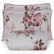 Cobre Leito King Confort Print Micropercal 300 Fios Toque de Algodão 3 Peças - Flores Rose