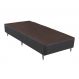 Base para Cama Box Solteiro Linen (23x88x188) Cinza