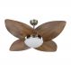 Ventilador de Teto Kovalski Bronze 4 Pás Rádica Imbuia 220V