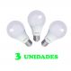 3 Lampadas Bulbo E27 12W Ed Bivolt Policarbonato Leitosa Branco