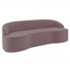 Sofá 5 Lugares para Sala de Estar Living 300cm Theo D06 Veludo Rosa - Mpozenato