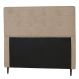 Cabeceira Casal Queen 160cm Para Cama Box Luna Suede Amassado Bege - DS Estofados
