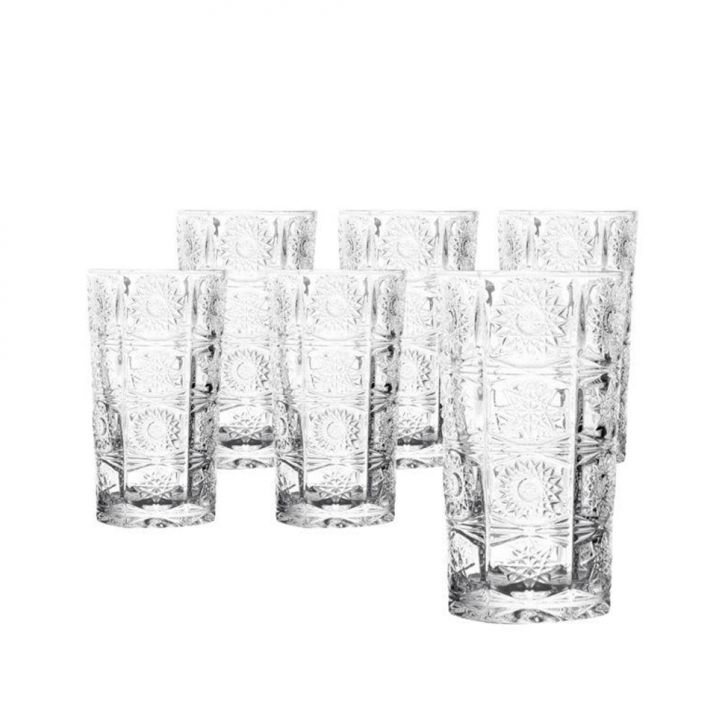 Conjunto De Copos Para Drink Com 6 Unidades Stars Incolor
