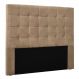 Cabeceira Casal 1,40m Santiago Suede Bege - Pallazio