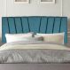 Painel Estofada Bélgica 140CM Casal Suede Azul Turquesa - D A DECOR