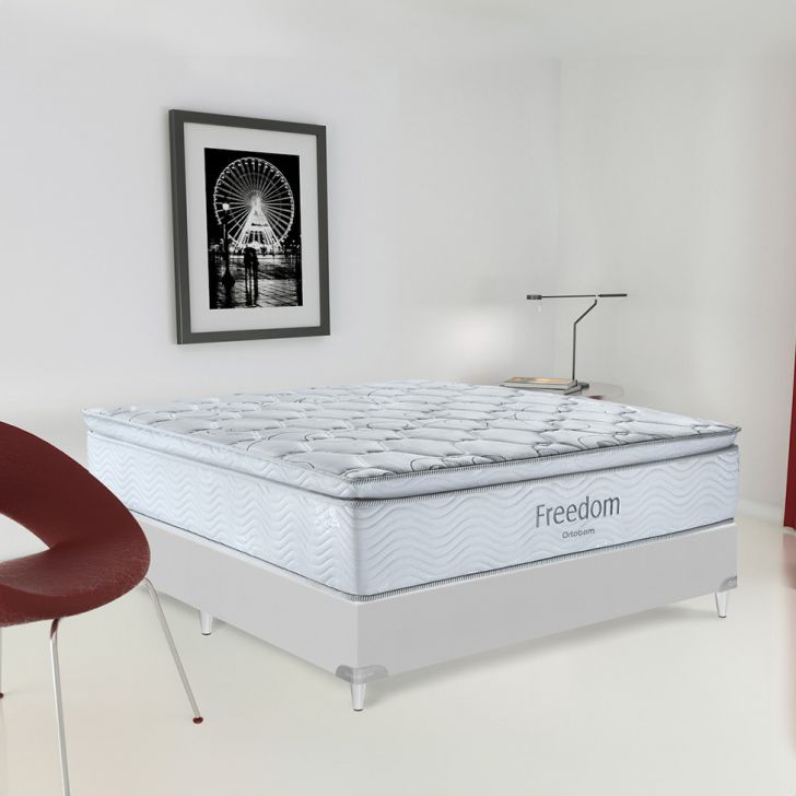 Colchão Casal Molas Ensacada Freedom (32x138x188) Branco