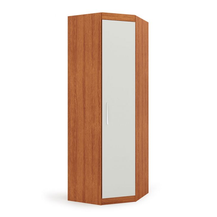 Gurada-roupa Modulado De Canto Gênova 1 Porta Freijó Wood E Off White