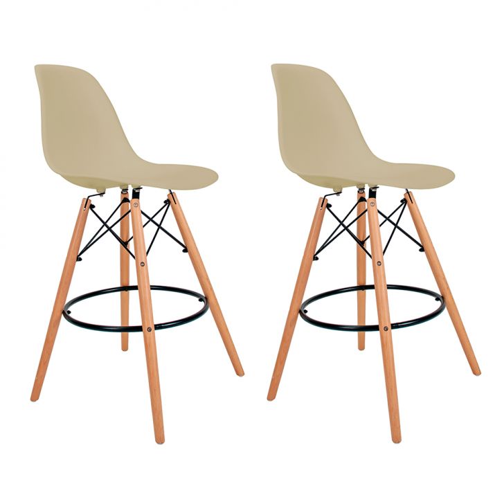 Conjunto com 2 Banquetas Charles Eames Fendi