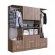 Guarda Roupas Casal 4 Portas e 4 Gavetas e 2 cabideiros Closet Montana - Art In Móveis