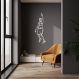 Quadro Escultura Jogador de Basquete T 80x28 Cinza