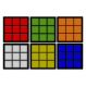 Conjunto Jogo Porta Copos com 6 unidades (2 em 1) com Imã - Colorido