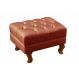 Puff Banqueta Capitonê Chesterfield Apoio Para Os Pés - Couríssimo Caramelo