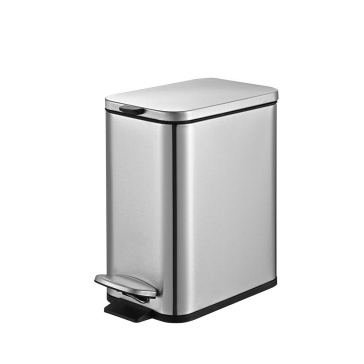 Lixeira com Pedal e Balde Frame Inox 5 L