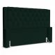 Cabeceira Atena Para Cama Box Queen Size 160cm Capitonê com Frame Veludo Verde Escuro - Desk Design