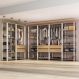 Guarda-Roupas Closet Modulado 405cm 6 Peças com 6 Gavetas Multimóveis MP4322 Branco/Madeirado