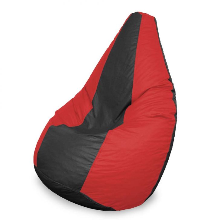Puff Perão em -Vermelho e Preto