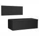 Kit Painel e Calçadeira Baú Solteiro 0,90m Berlim Suede Preto - Pallazio