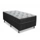 Cama Box Solteiro Conjugada Dream Molas Nanolastic (43x88x188) Cinza