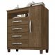 Comoda Sapateira 1P 4G 84 cm Moden 2258 Malbec INCP