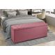Recamier Baú 1,60m Madrid Suede Rosa Dal Poz Estofados