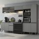 Armário de Cozinha Completa 300cm Cinza Nice Madesa 08