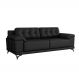 Image of Sofá 3 Lugares Carrara Couro Preto MO895UP55HDOMOB