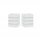 Kit 2 Arandelas de Parede Plus 1205 Branco com Focos e 3 Frisos - RPM Móveis