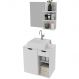 Kit Gabinete e Espelheira de Banheiro 60 cm Cuba Romana Branco