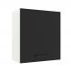 Armário de Cozinha Aéreo 60 cm 1 Porta Branco/Preto Agata Madesa