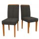 Conjunto com 2 Cadeiras Amanda Linho Grafite e Ype