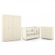 Dormitório Tutto New 4 Portas, Cômoda 4 Gavetas e Berço Off White - Matic Móveis