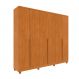 Guarda-Roupa Casal Paradiso com Pés 6 Portas 4 Gavetas Cinamomo 270 cm