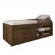 Cama Box Sapateira Tien Malbec com Colchão