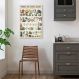 Quadro Vintage Botânica Alimentos 86x60 Sem Moldura