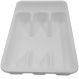 Porta Separador Quatro Divisor De Talher Organizador Gaveta Branco