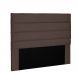 Cabeceira La Italiana Para Cama Box King 195 cm Suede Café - D'Rossi