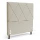 Cabeceira Cama Box Casal Queen Size Mel 160cm com Frame Veludo Bege - Desk Design