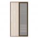 Image of Guarda-Roupa Solteiro com Espelho Reflecta Elite I 2 Portas 3 Gavetas Marrom e Bege PR677CL55WZCMOB