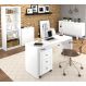 Conjunto Escritório Completo 5 Peças CJ20 Branco Tecno Mobili